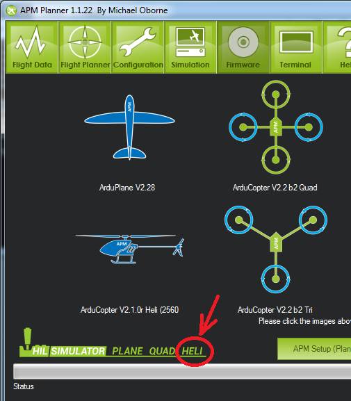 Archived Traditional Helicopter Simulator TradHeliHIL Copter