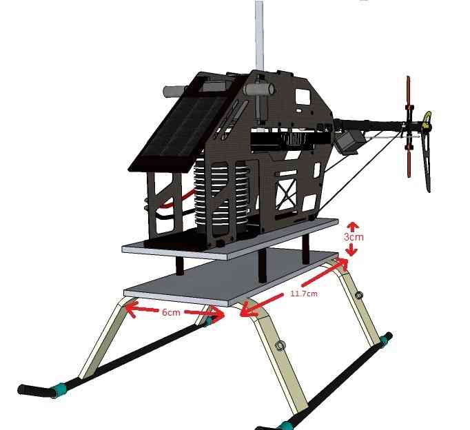 Traditional Helicopter Mounting the Autopilot to the Frame