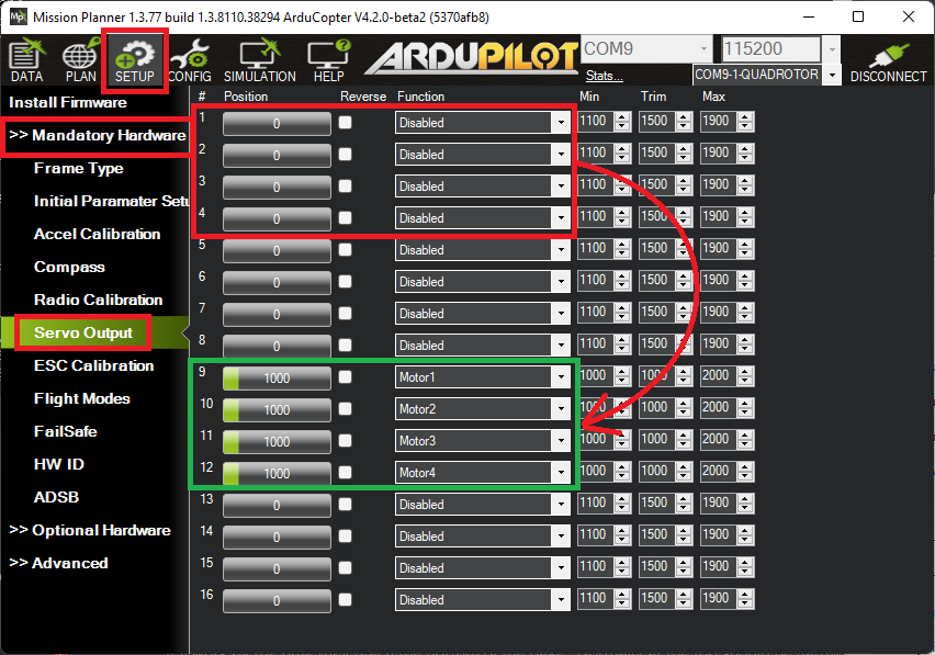 DShot ESCs Copter documentation