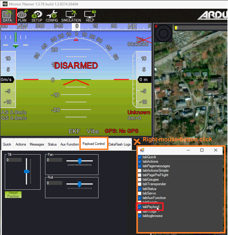 Gimbal Mount Controls Copter documentation