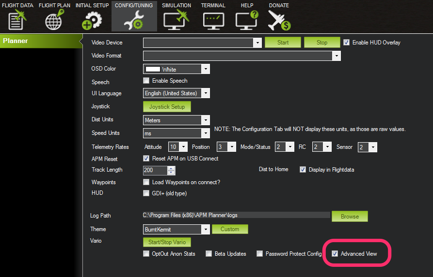 Mission Planner Command Line Interface CLI Dev documentation