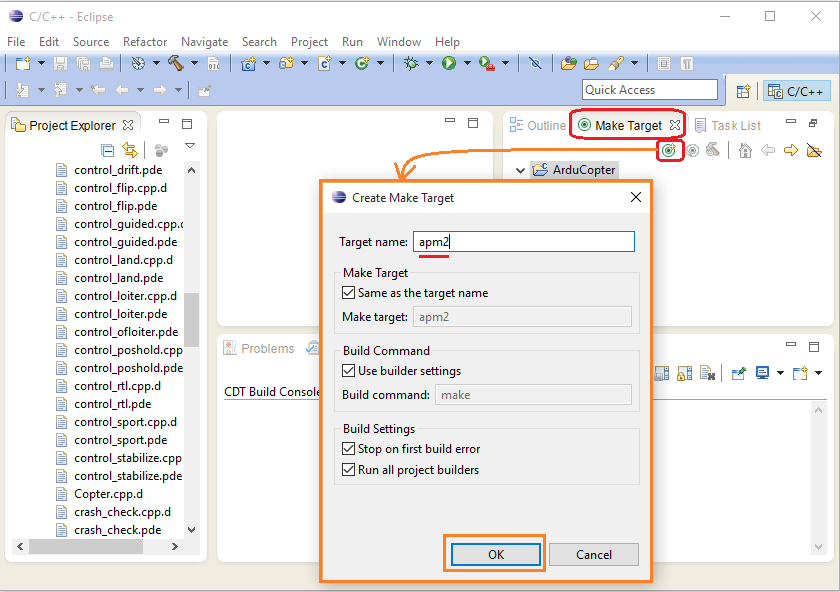 Archived Building ArduPilot for APM2.x with Eclipse on Windows — Dev