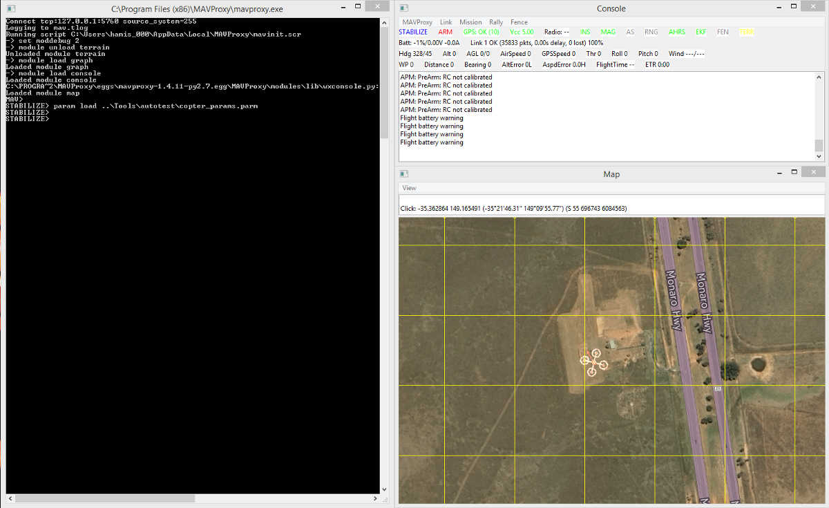 Copter SITL MAVProxy Tutorial Dev documentation