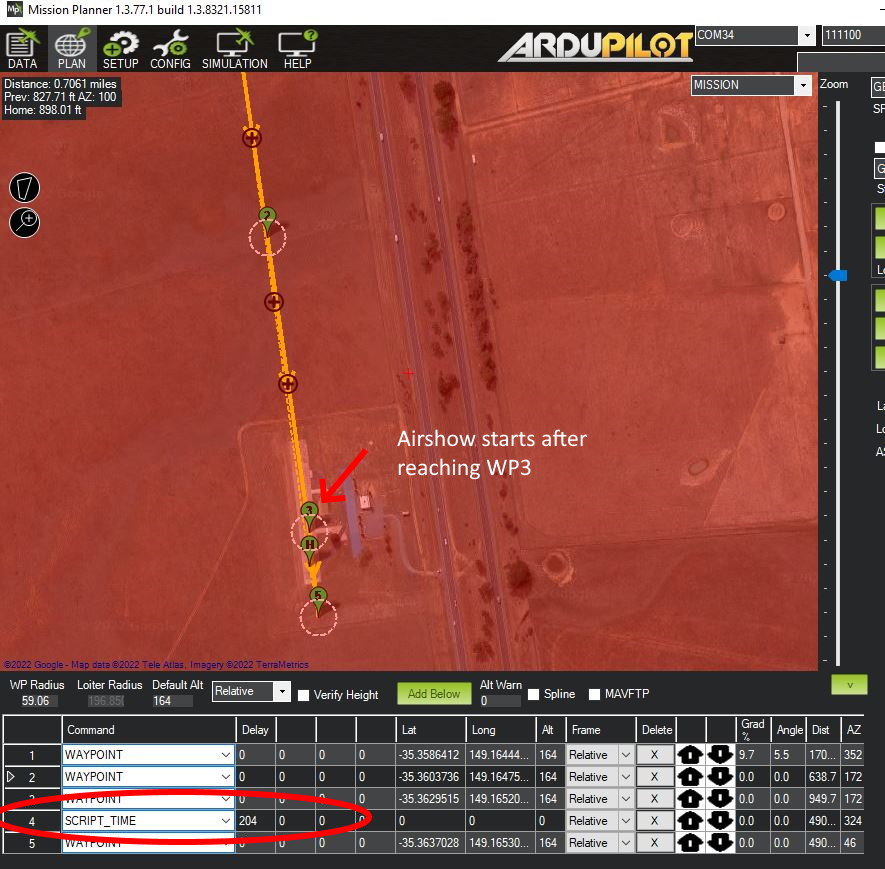 Scripted Aerobatics Plane documentation