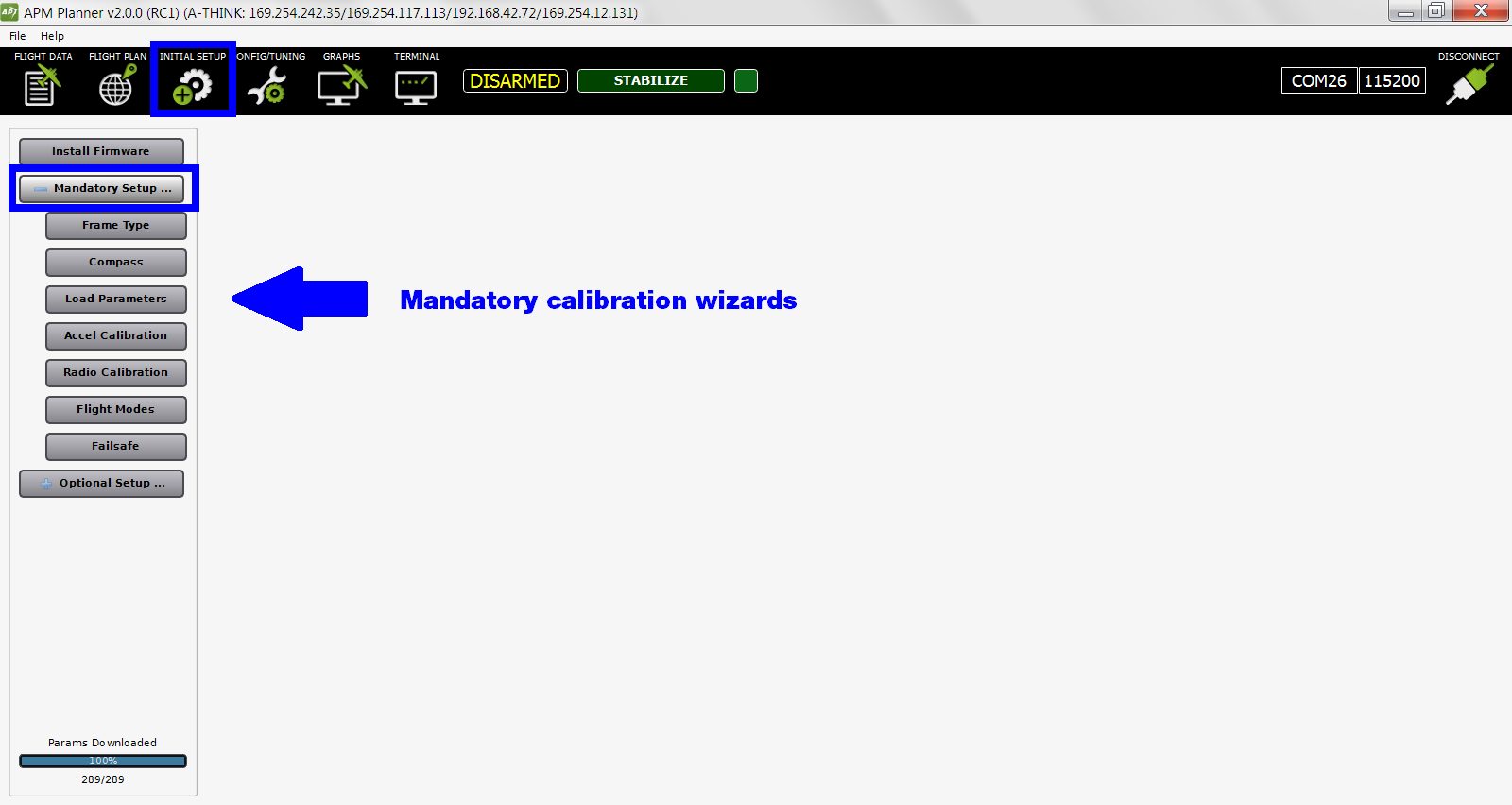 Autopilot Calibration APM Planner 2 documentation