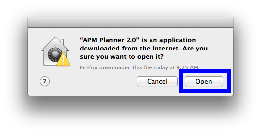 Installing APM Planner for Mac APM Planner 2 documentation