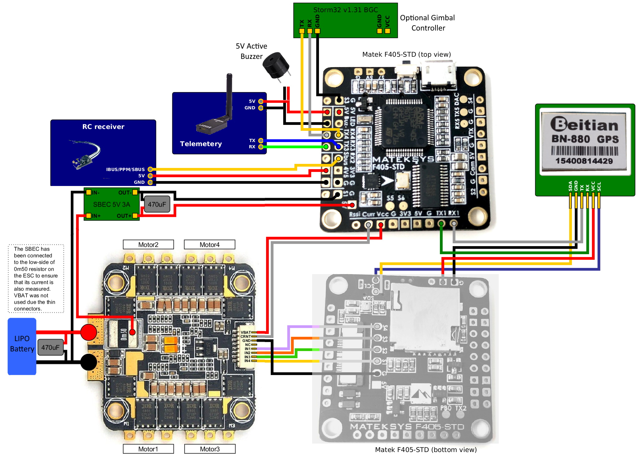 Matek f405 std подключение crossfire